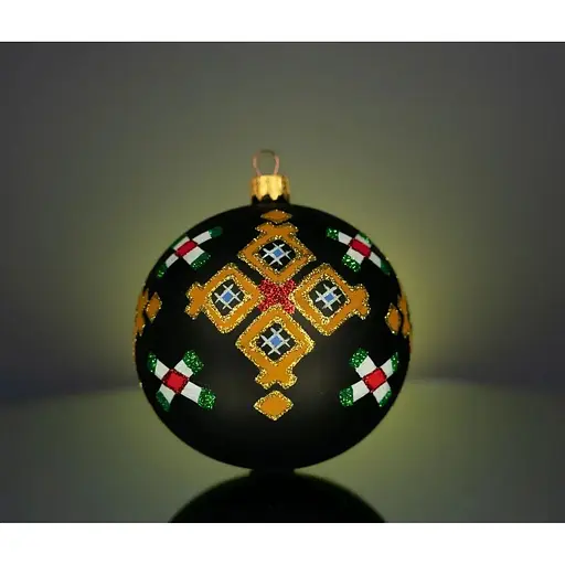 Набір ялинкових прикрас Різдвяні історії Код нації: Гуцульщина 3 кулі скло (4820001112986) - фото 7