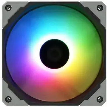 Вентилятор 120 мм ID-Cooling NO-12015-XT ARGB чорний/Grey 120x120x15 мм ARGB PWM 2000 об/хв 31.2 дБ 4-pin / 3-pin - фото 1