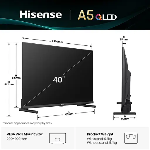 LED-телевизор Hisense 40A5Q (7134238) - фото 5