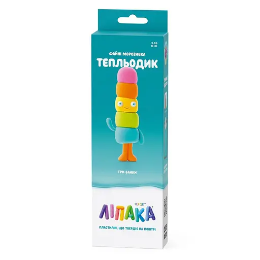 Набор пластилина "Файные мороженые: Тепльодик" Липака 30145-UA01 самостоятельно затвердевает - фото 1