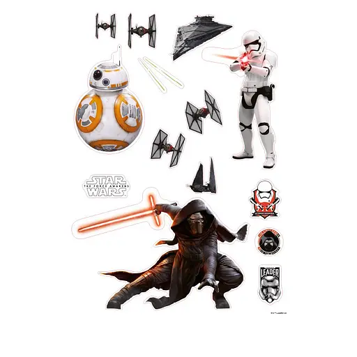 Наклейки інтер'єрні Star Wars The Force Awakens (Зоряні війни Пробудження Сили) 100x70 см - фото 3