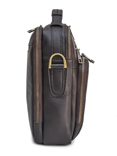 Чоловіча шкіряна сумка через плече Newery sum0026696 - фото 4