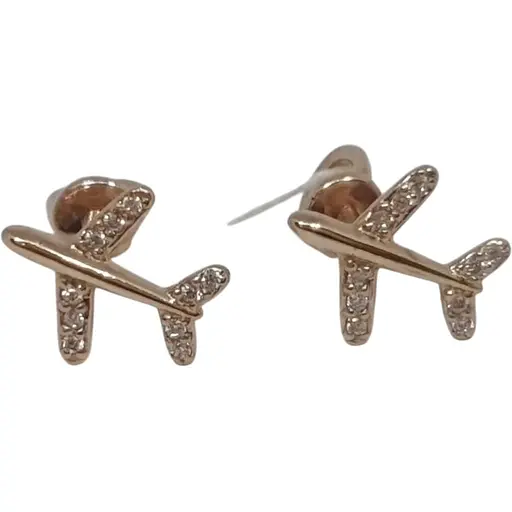 Золотые серьги-пуссеты Семейные драгоценности с фианитами. 131216