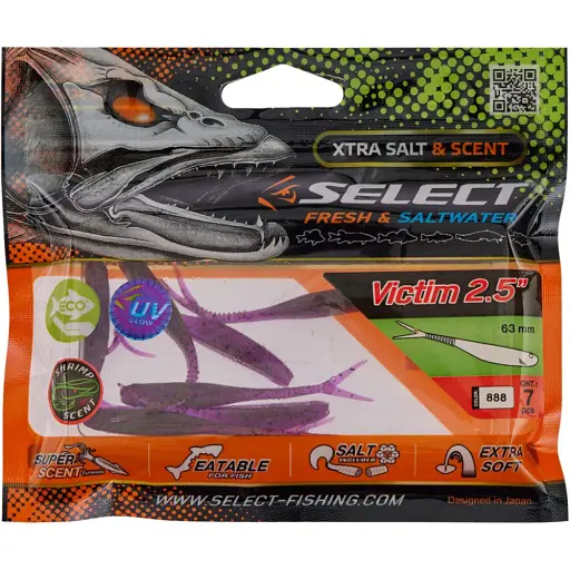 Силікон Select Victim V-Tail 2.5" #888 (7 шт/уп) - фото 2