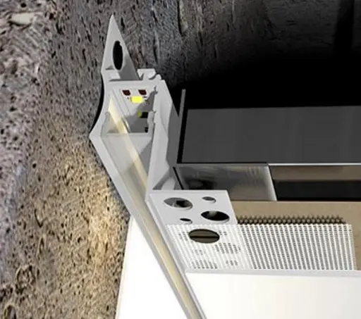 LED профиль врезной, эффект "теневого шва" с рассеивателем PC, 3м KLOODI KLP4062TR 3 - фото 3