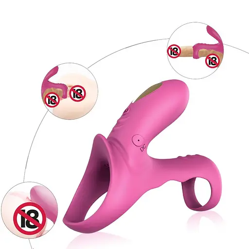 Виброкольцо Boss Series Ranger Penis Ring 10.9 см розовый - фото 2