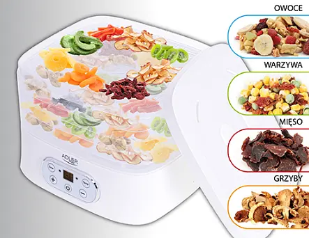 Сушарка для грибів трав і снеків дегідратор Adler AD 6658 - фото 3
