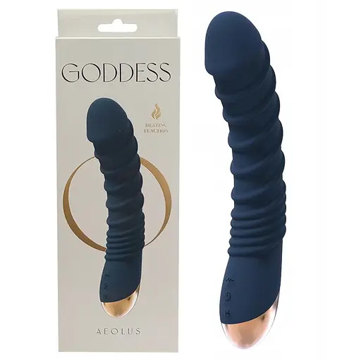 Вібратор Dreamtoys Goddess Collection Aeolus 21 см синій - фото 4