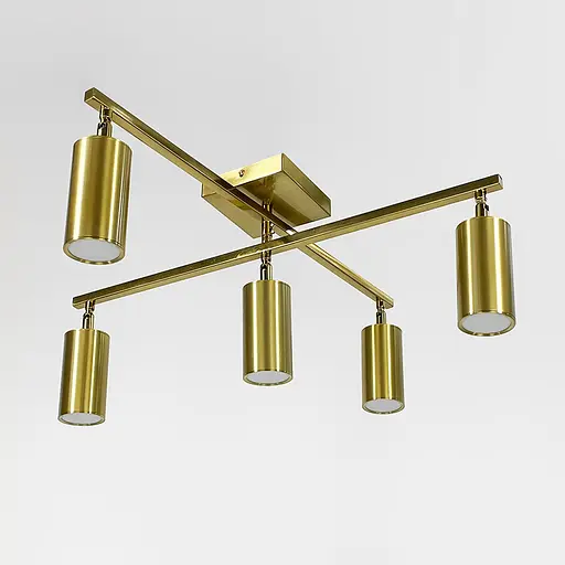 Латунна люстра на 5 спотів з 3 світловими режимами Ø 60 см | Арт. A 68/5 AB | Line F - фото 8