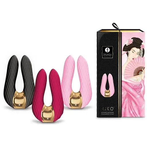 Вибратор для клитора Shunga Aiko Light Pink гибкие кончики - фото 9