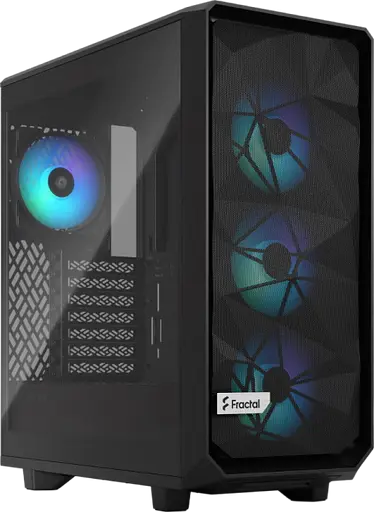 Корпус Fractal Design Meshify 2 Compact Lite RGB Black (FD-C-MEL2C-05)