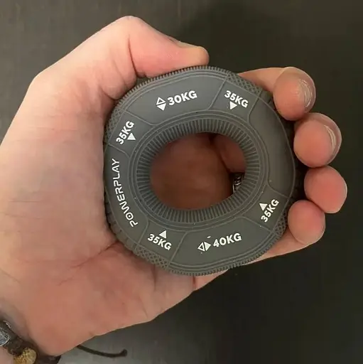 Еспандер кістьовий PowerPlay силіконовий PP-4331 Hand Grip Large 30-35-40 кг Сірий (PP_4331_Grey_(30-35-40)) - фото 2