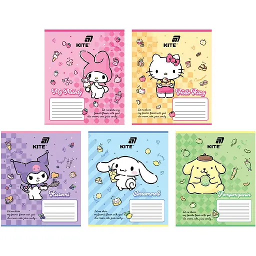 Набор тетрадей Kite HK в клетку 12 листов 25 шт. (HK26-232) - фото 1