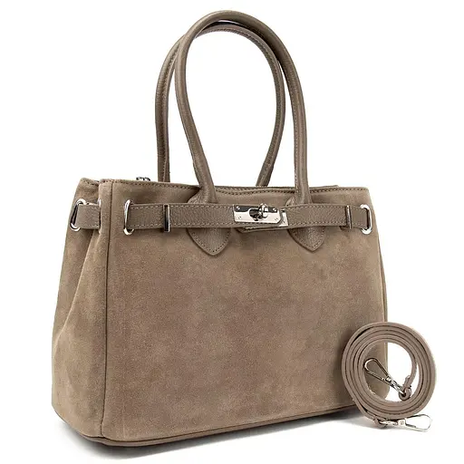 Замшевая классическая женская сумка Firenze Italy F-IT-8600T