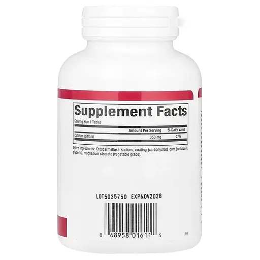 Кальций цитрат 350 мг Calcium Citrate Natural Factors 90 таблеток - фото 2