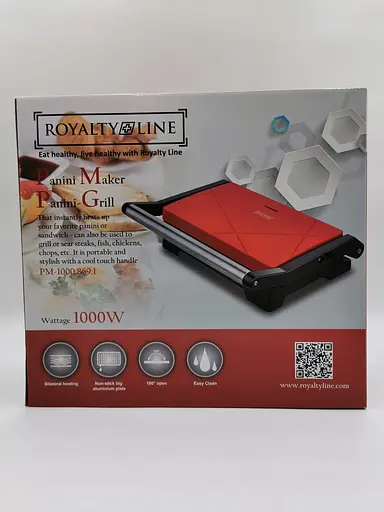 Электрическая бутербродница гриль Royalty line grill plate ST-1000.869.1 с керамическим покрытием - фото 5
