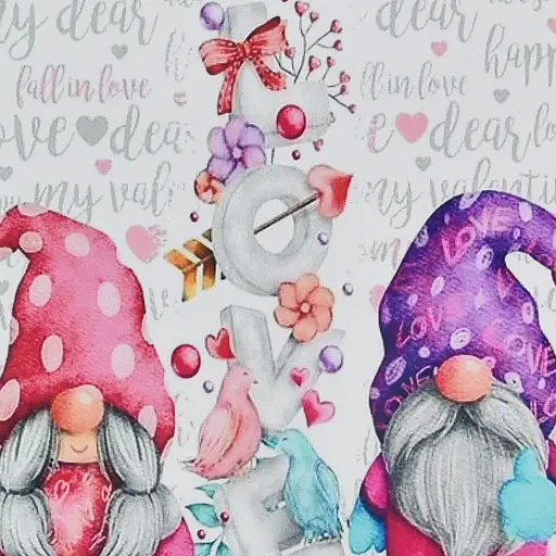 Алмазна мозаїка Strateg ПРЕМІУМ Гноми любові розміром 30х30 см (HEE13837) - фото 1