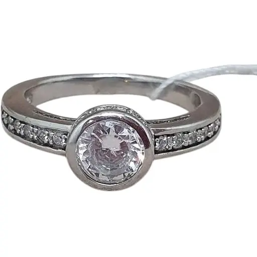 Серебряное кольцо TOP Silver с фианитом. 9510156Б 16,5