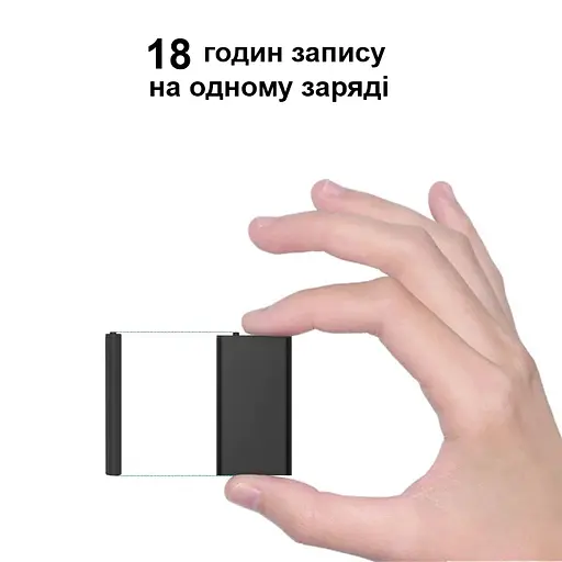 Міні диктофон з активацією голосом Nectronix R12, 16 Гб, акумулятор на 18 годин запису (100782-16) - фото 3