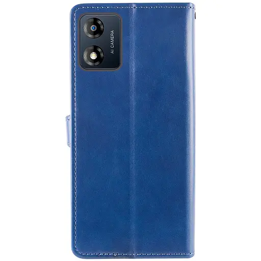 Кожаный чехол-книжка GETMAN Gallant (PU) для Motorola Moto E13 Синий - фото 6