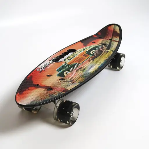 Скейт пенни борд Best Board, доска 55 см, PU колеса, световые эффекты, диаметр 6 см, C40310 (в ассортименте) - фото 4