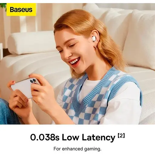 Наушники Baseus Bowie True Wireless Earphones WM05 ANC до 5 часов (NGTW200002) белые - фото 8