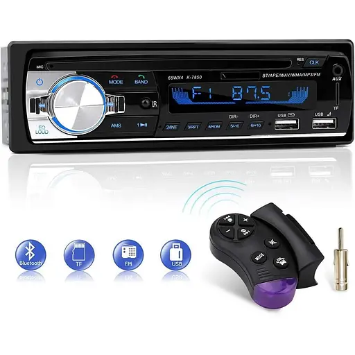 Автомобільне радіо Bluetooth Hands-Free CENXINY 1 DIN з USB та CAR MP3-плеєром FM-радіо 4x65W