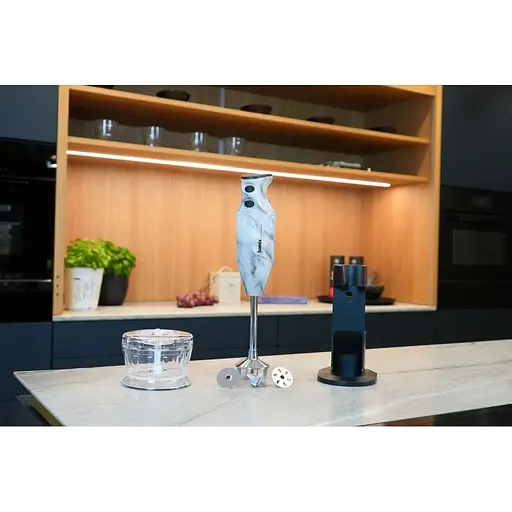 Блендер Bamix DeLuxe Design Edition білий мармур (1011.267) - фото 6