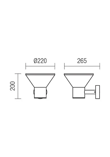 Бра вуличне WIT AP E27 18W IP44 DG (5.1.1) Redo 9686 - фото 2