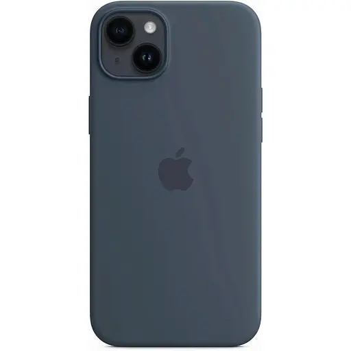 Оригінальний силіконовий чохол Apple Silicone Case MagSafe для iPhone 14 Plus (6.7") Storm Blue MPT53ZE/A