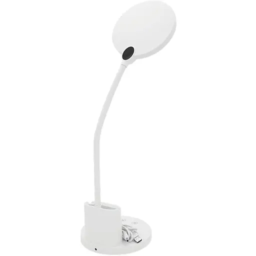 Настольная лампа Remax RT-E815 гибкая с органайзером 10W 800Lm 3 режима (3500K/4000K/5000K) АКБ 1500 mAh высота 273 мм 540 г White - фото 2