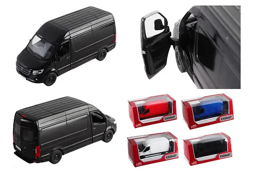 Металевий інерційний автобус Mercedes-Benz Sprinter 5", відкриваються двері (В асортименті) - фото 2