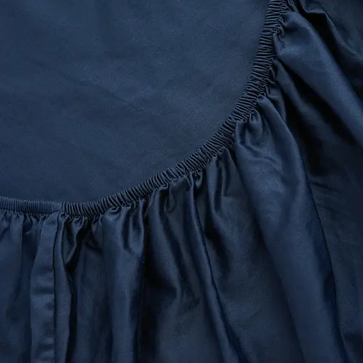 Простирадло на резинці МВМ My Home Елегія 90x200 см синє (BL-FS-22 DEEP BLUE)