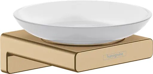 Мильниця підвісна Hansgrohe AddStoris Brushed Bronze/скло 41746140, Бронза - фото 1