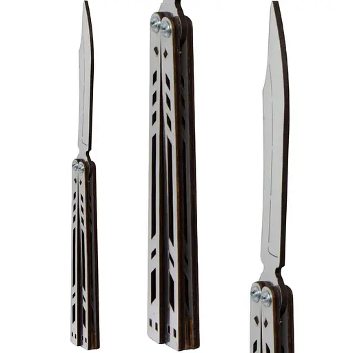 Сувенирный нож «Бабочка CHROME» SO2BALcr Сувенир-декор, на листе (4820242990343) - фото 5