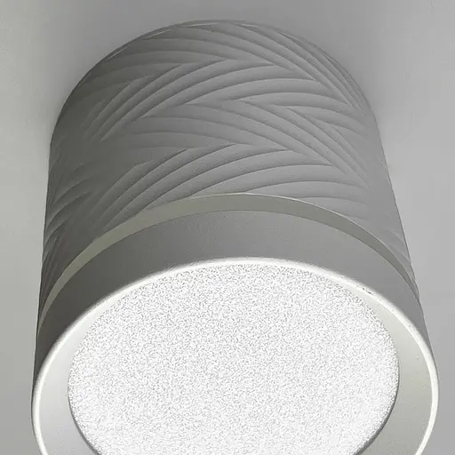 Накладний білий фактурний світильник 4000K Ø8,5х9 см | Line F | Арт. JY-MZTD-165 WH - фото 3