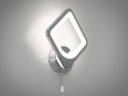 Срібне світлодіодне бра, потужністю 19 Вт - фото 3