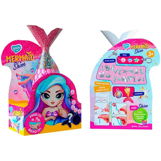 Іграшка-антистрес Lovin Mermaid Shine Pink 80130, 250 мл