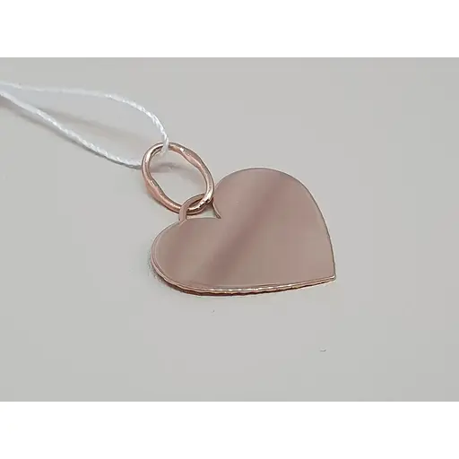 Золотая подвеска "Сердце".  440959А - фото 5