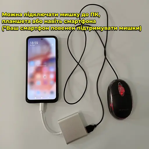 Перехідник Type-C на HDMI + USB3.0. Адаптер для MacBook, ноутбук. (Живлення 1 x Type-C, 1 x HDMI, 1 x USB) - фото 15