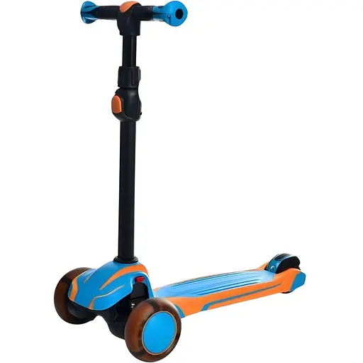 Детский самокат iTrike X1-BLY Maxi синий с желтым