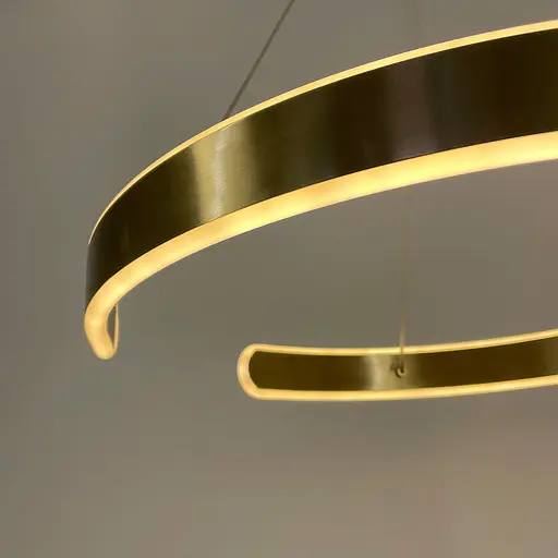 Підвісна латунна люстра Spiral Rings Ø 60 см | Арт. A247-600 AB | Line F - фото 2