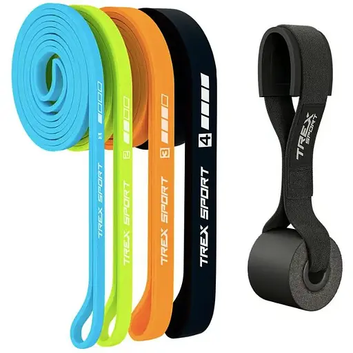 Набор резинок для фитнеса Trex Sport TX-004PB Power Band 4в1 2-41кг