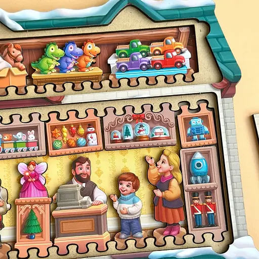 Двошаровий пазл-вкладиш "Магазин іграшок" PSD304 (ПСД304) - фото 5