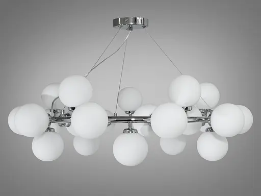 Впечатляющая, инновационная люстра-подвес в стиле Лофт - "Пузырьки" на 25 ламп, - фото 1