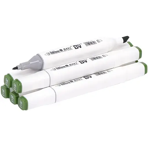 Скетч-маркер двусторонний Bavi №56, на спиртовой основе, 10 шт.