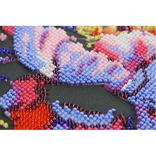 Набор-меди для вышивки бисером "Цветить время" AMB-104 на натуральном полотне - фото 4