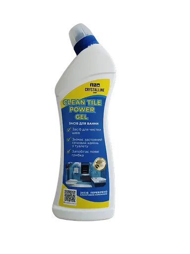 Засіб для видалення складних соляних нальотів Clean tile power GEL 750 мл - фото 1
