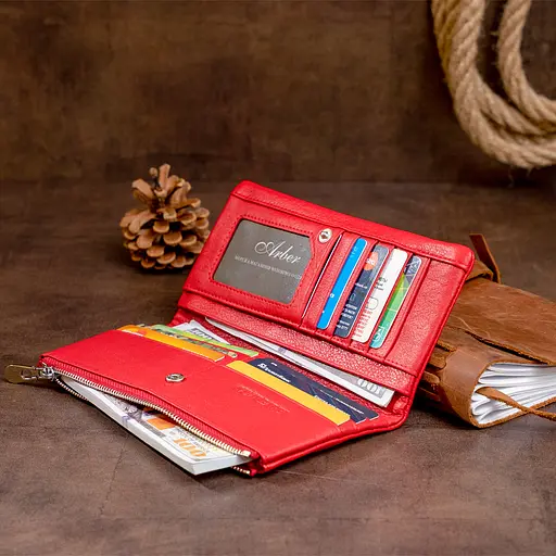 Кожаный женский кошелек ST Leather 18.5х9х1.5 см acs0016002 - фото 8