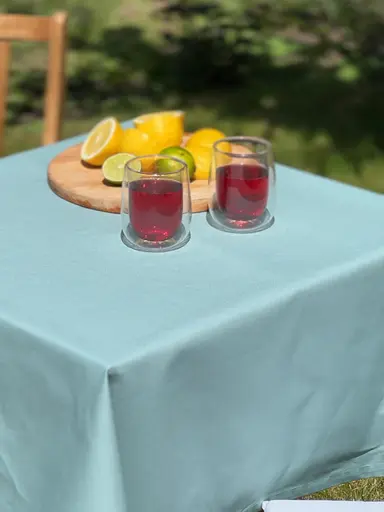 Водовідштовхувальна скатертина Тіффані однотон 240х120 см (+ 6 серветок 30х40)